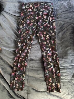 Fast&Free lululemon athletica Black Floral High-Rise Leggings